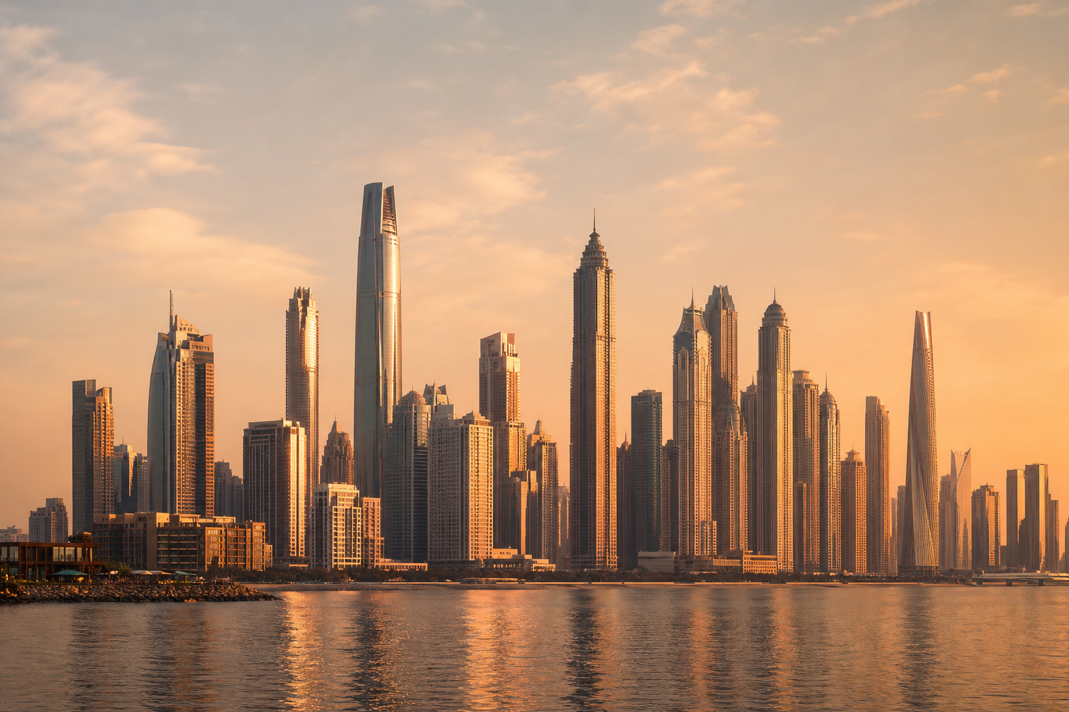 Dubai skyline, United Arab Emirates